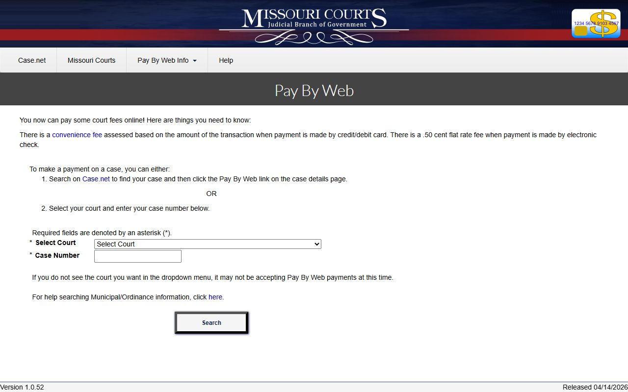 St. Charles County court dockets Missouri Pay By Web source