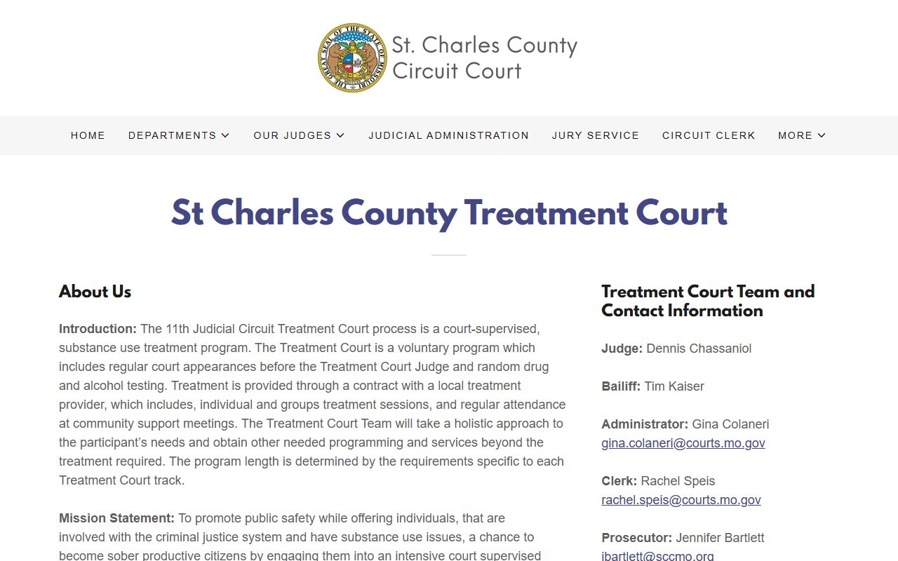 St. Charles County treatment court records